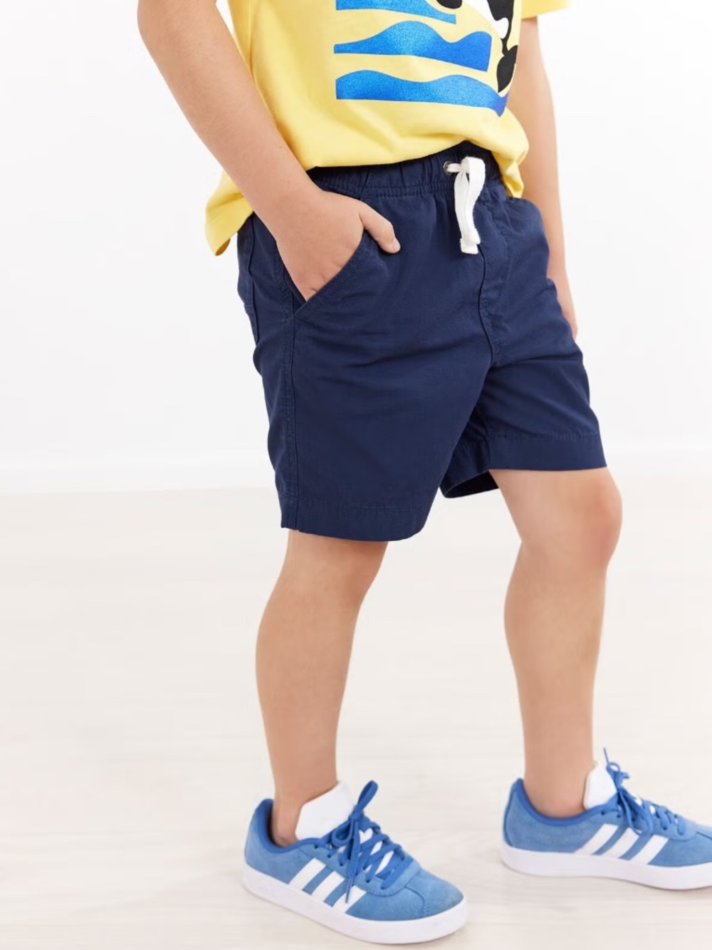 Hanna Andersson Canvas Pull-On Shorts Navy Blue - Size 8